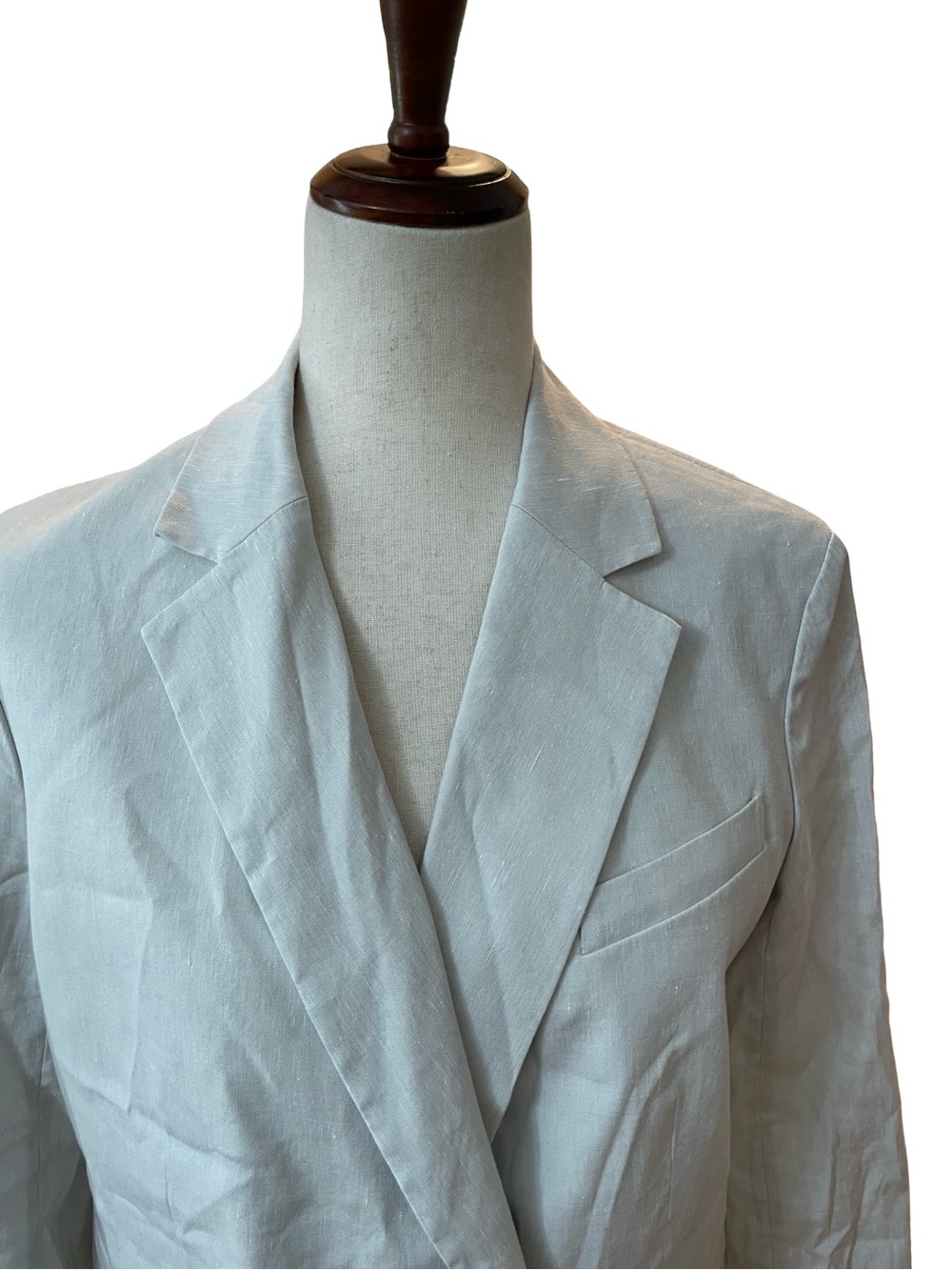 THEORY Piazza Jacket Soft Crunch Melange Blazer Natural Linen Blend - Picture 2 of 12